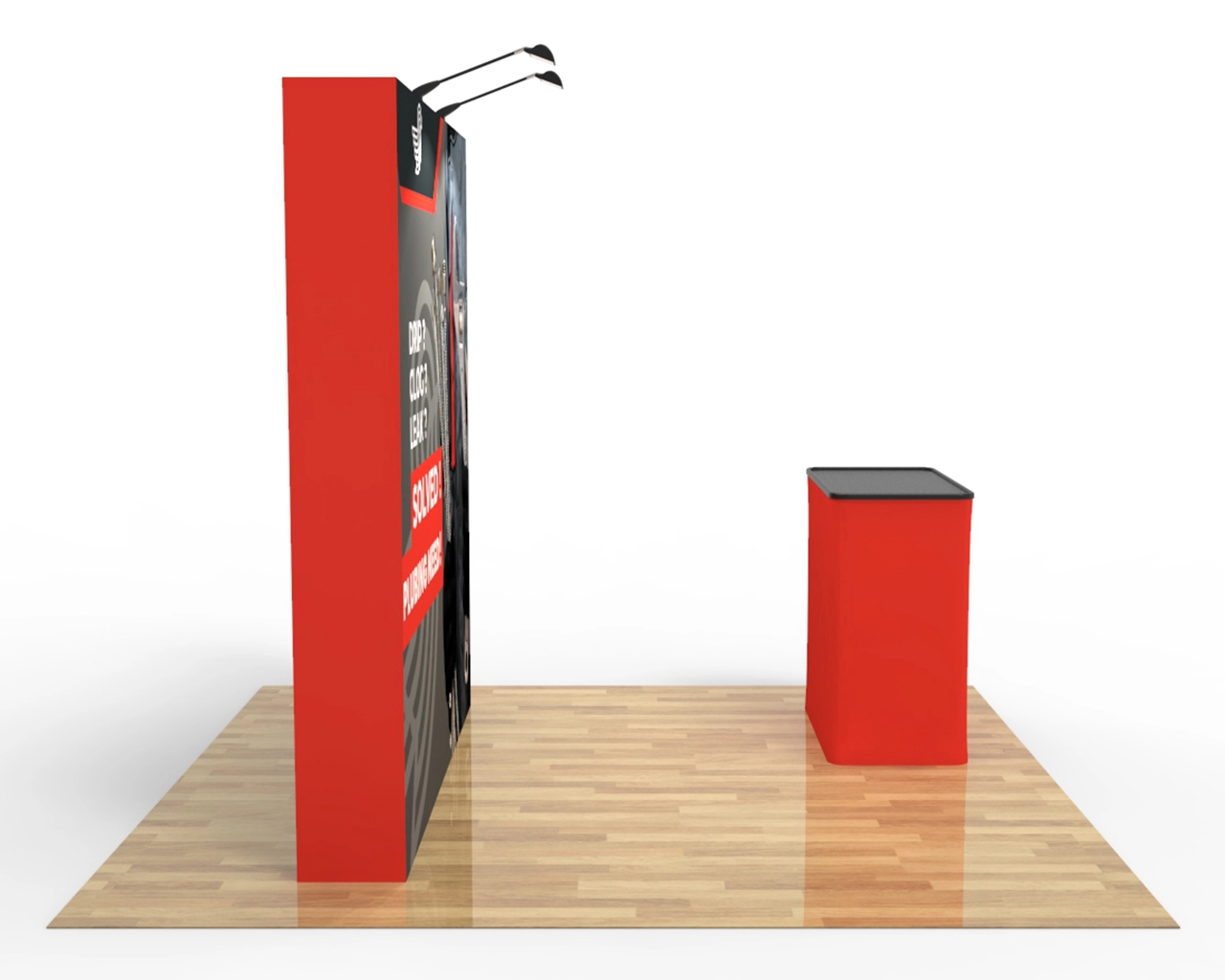8ft Straight Pop Up Display