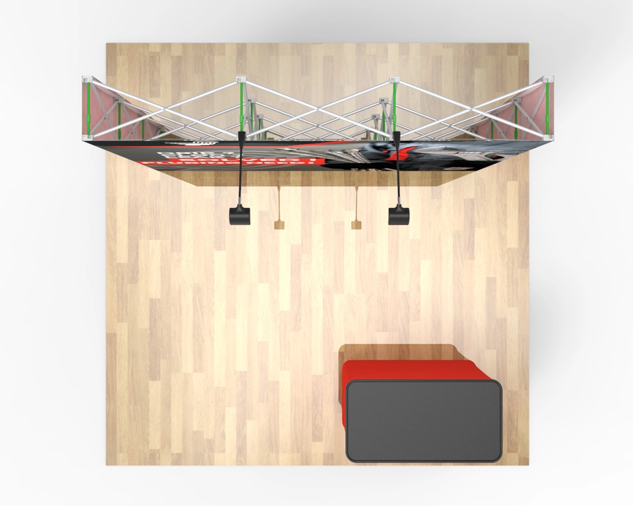 8ft Straight Pop Up Display