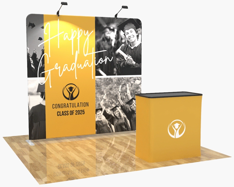 8ft Straight PortaZip™ Backdrop