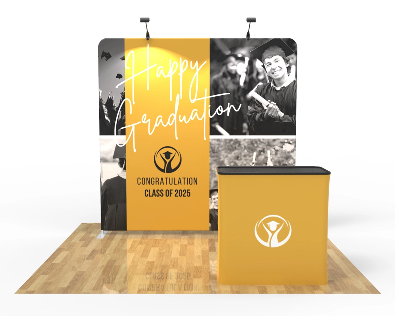 8ft Straight PortaZip™ Backdrop