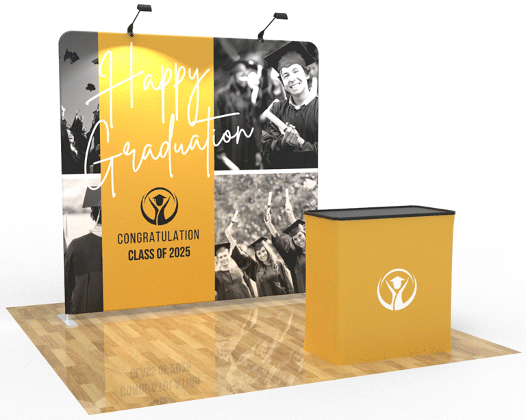 8ft Straight PortaZip™ Backdrop