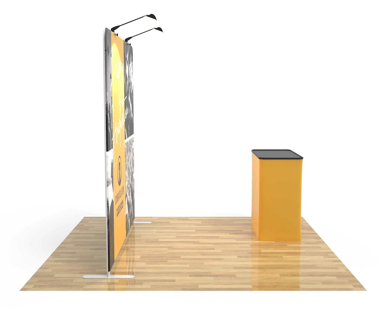 8ft Straight PortaZip™ Backdrop