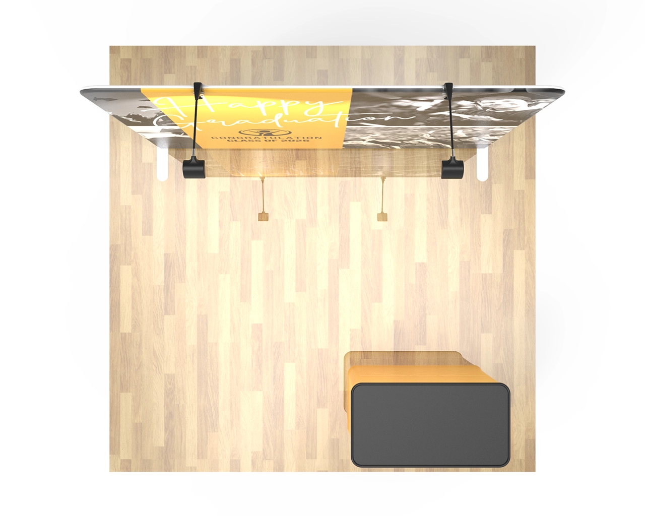 8ft Straight PortaZip™ Backdrop