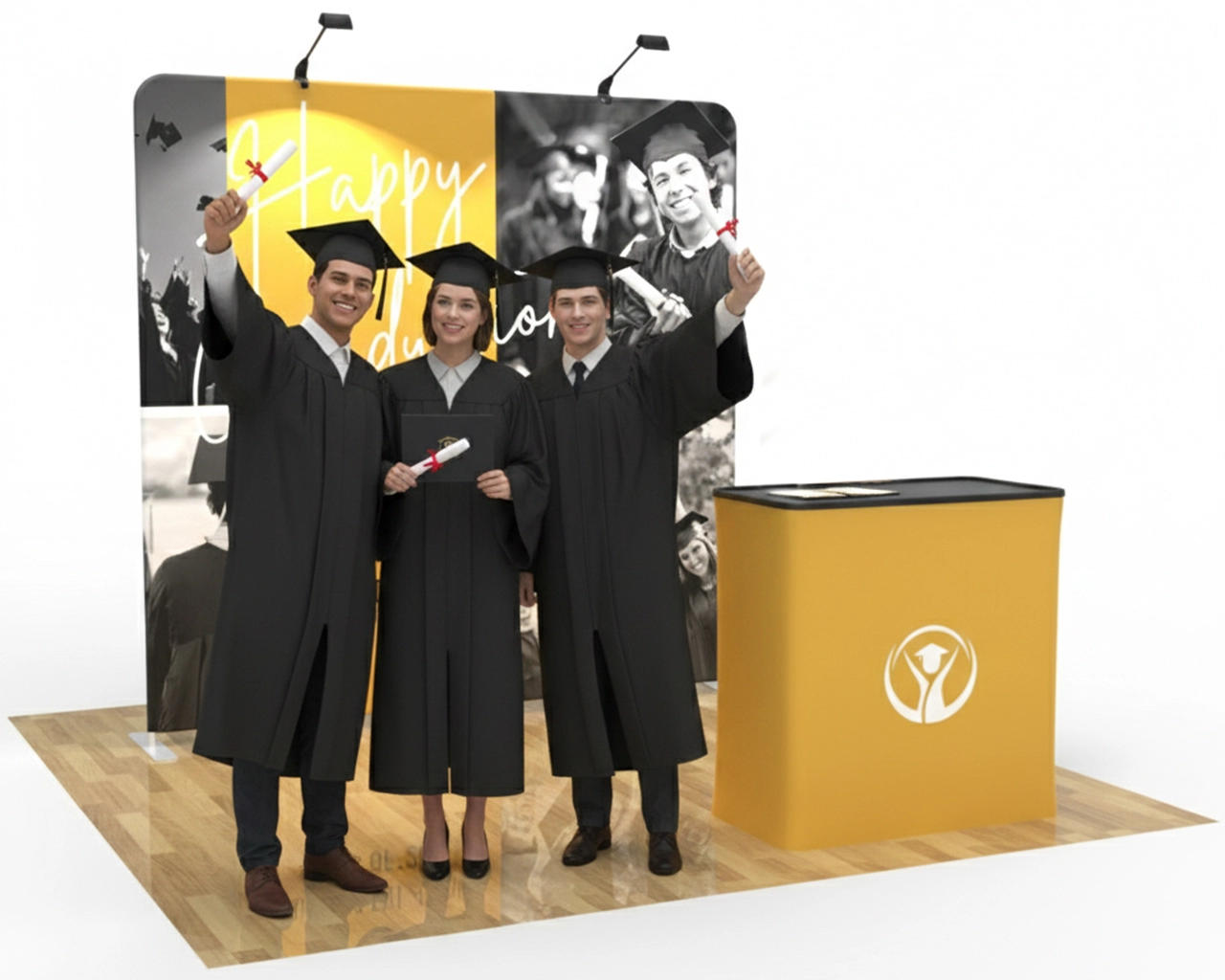 8ft Straight PortaZip™ Backdrop