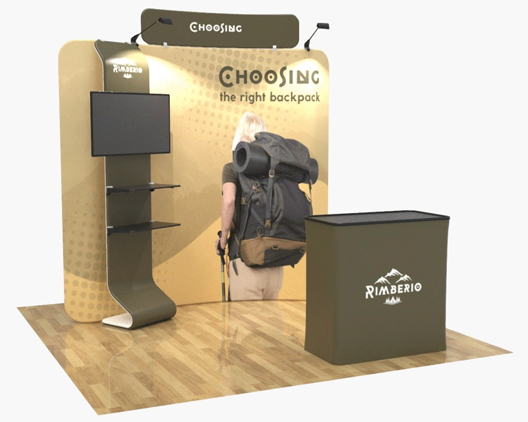 8ft Curved FlexBooth™ Max Kit