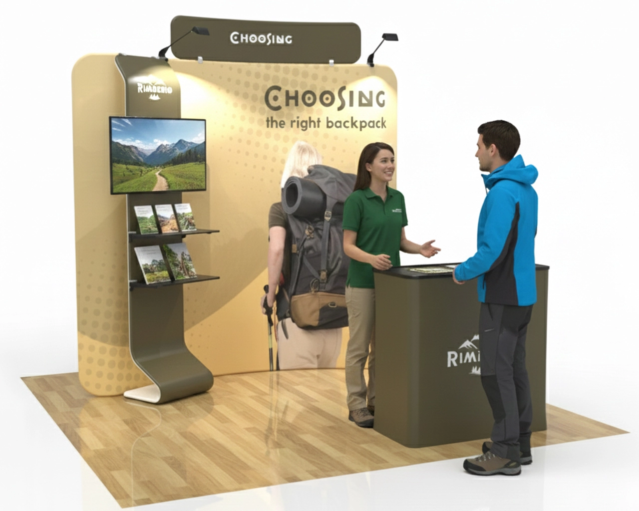 8ft Curved FlexBooth™ Max Kit