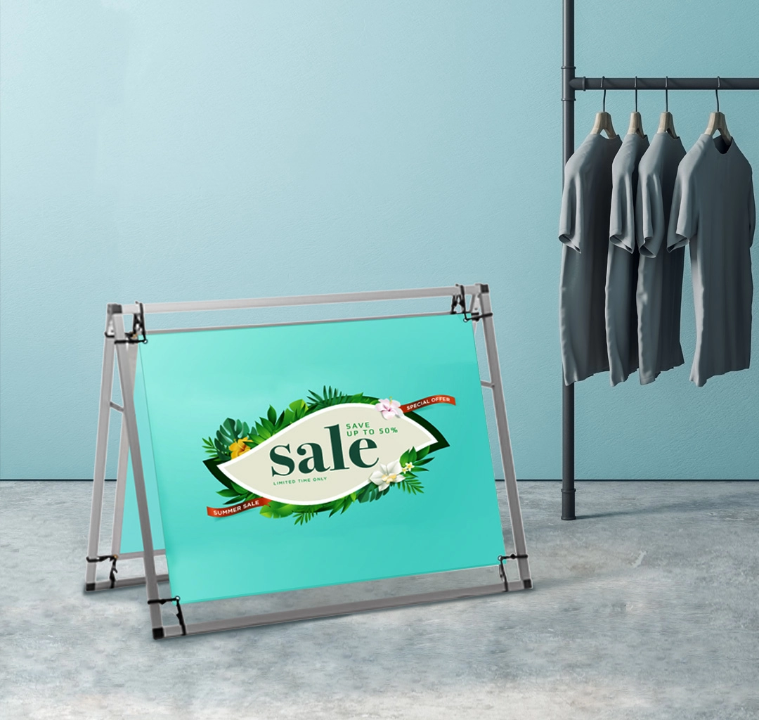 A Frame Banner Display