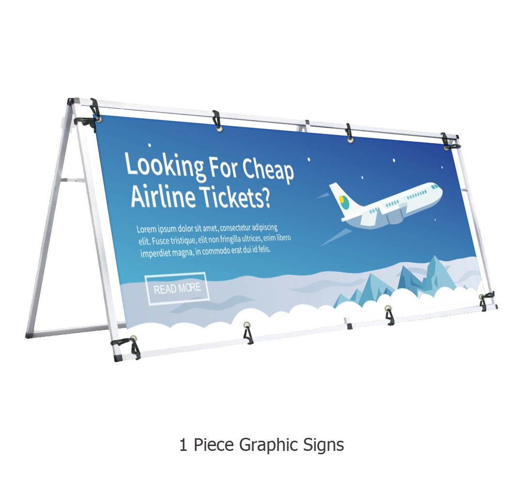 8FT A-Frame Banner Display