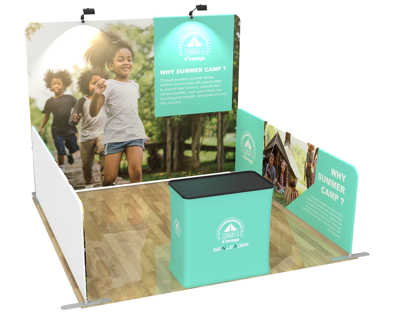 10x10 Small Commercial Trade Show Booth Idea 01
