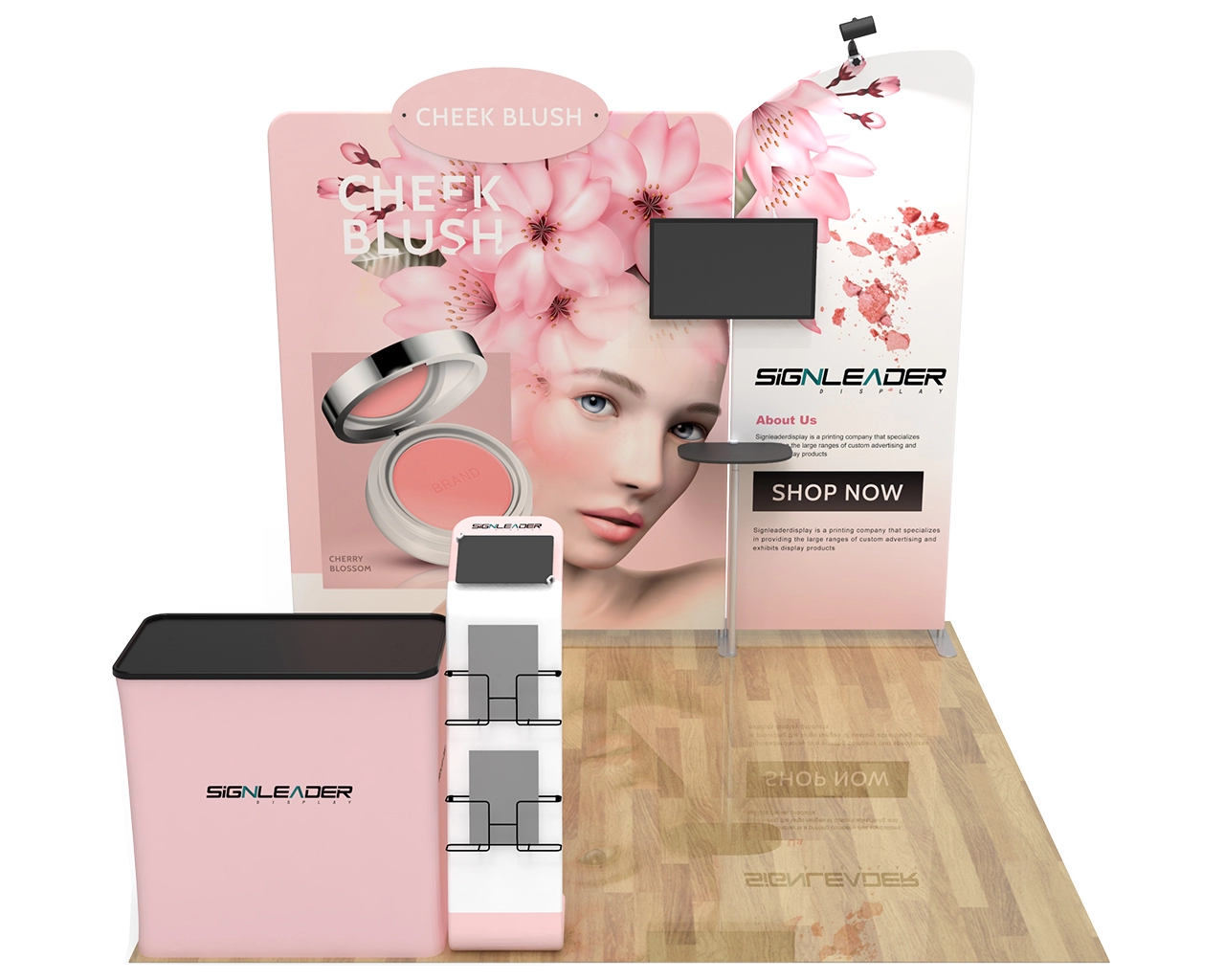 10ft Bridal Beauty & Makeup Trade Show Booth Idea 02