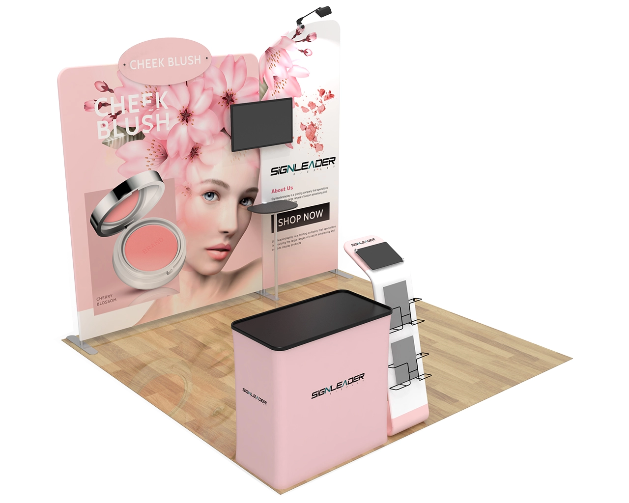 10ft Bridal Beauty & Makeup Trade Show Booth Idea 02