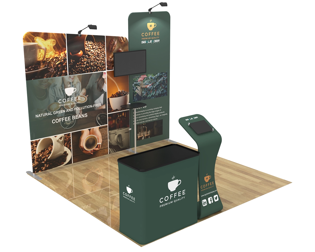 10X10 Commercial Trade Show Booth Idea 03