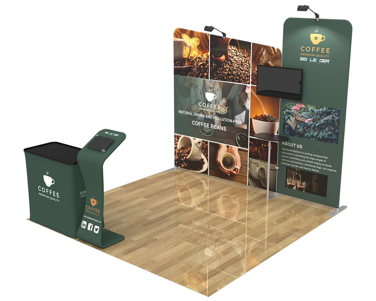 10X10 Commercial Trade Show Booth Idea 03