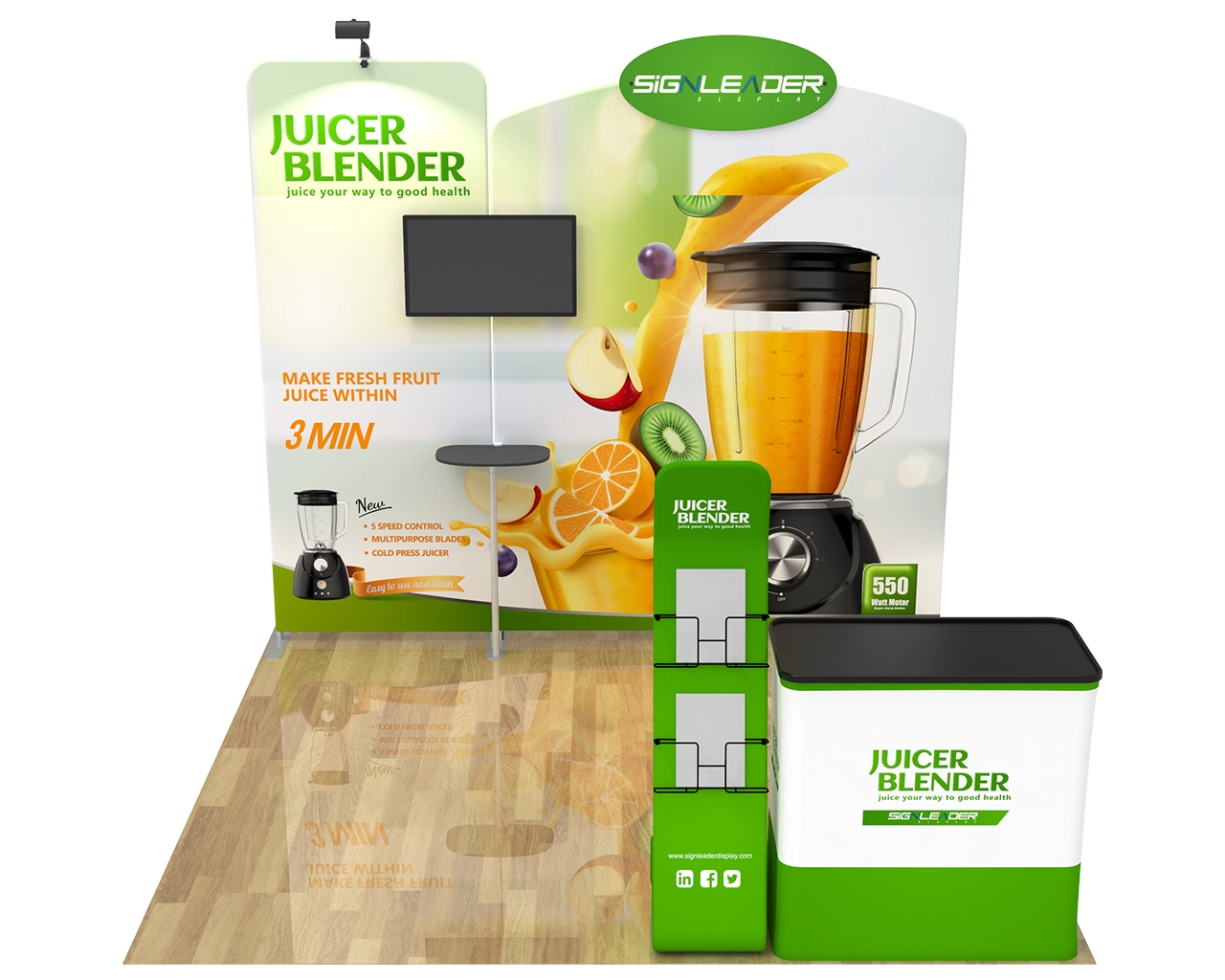 10ft Home Appliance Trade Show Booth Idea 04