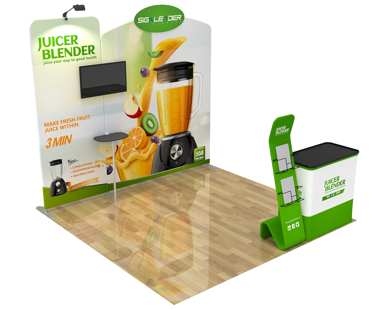 10ft Home Appliance Trade Show Booth Idea 04