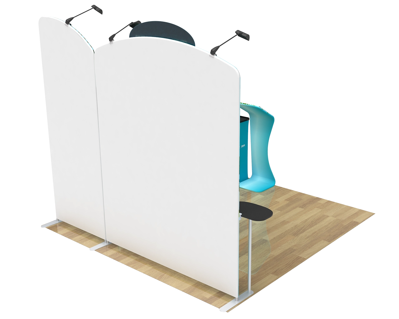 10ft Commercial Portable Custom Trade Show Booth Combo 05