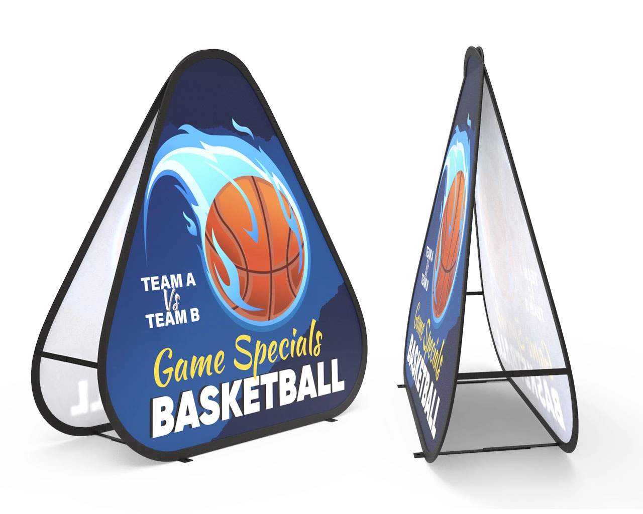 Triangular A-Frame Banner Stand