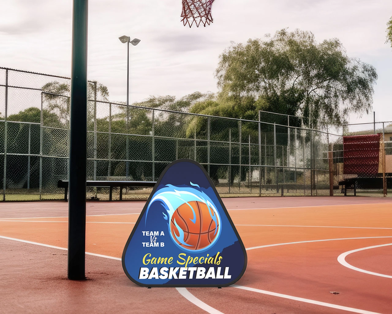 Triangular A-Frame Banner Stand
