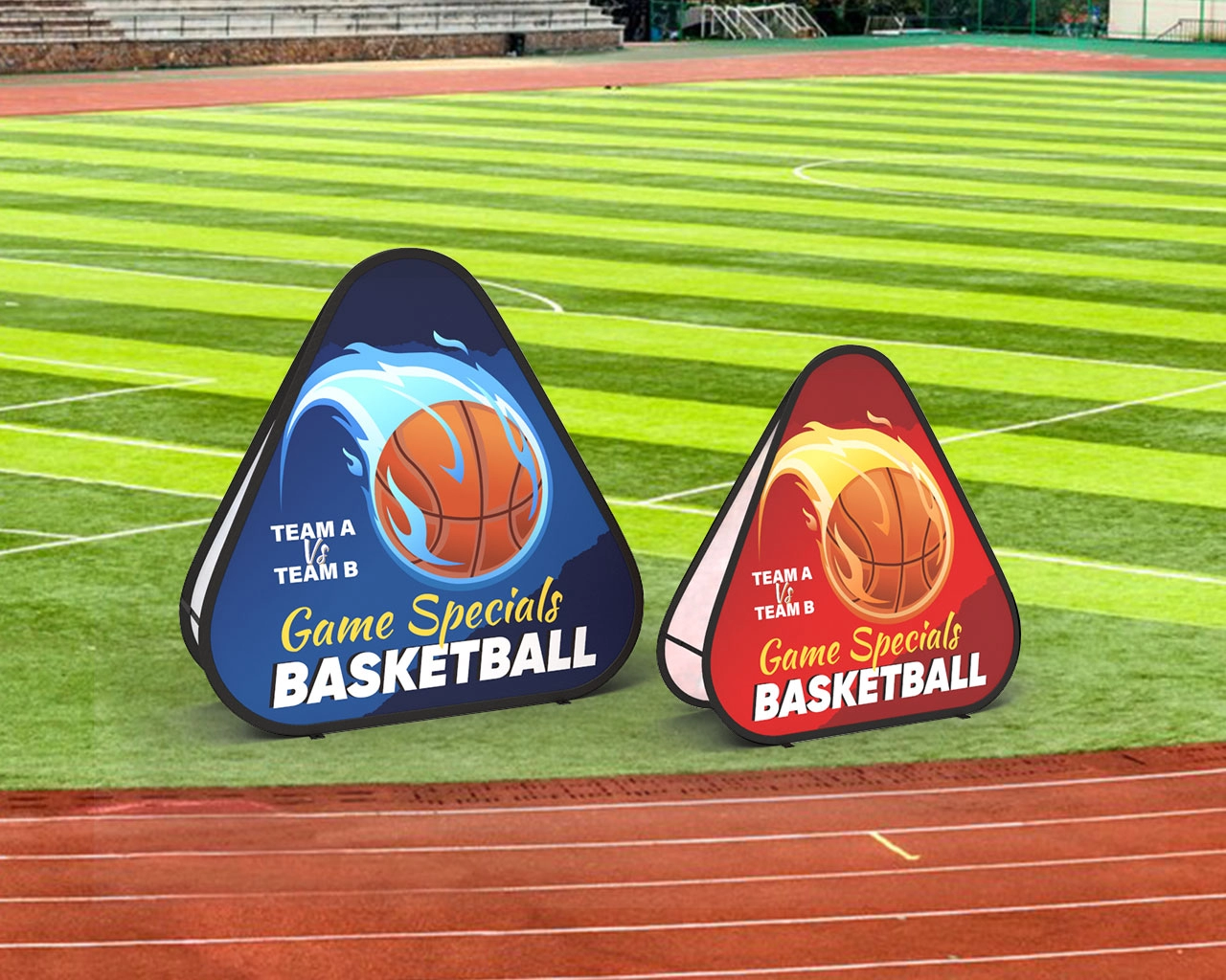 Triangular A-Frame Banner Stand