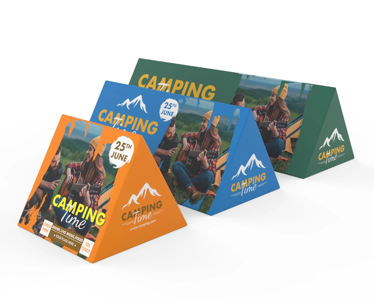 Triangular Solid A-Frame Banner Stand