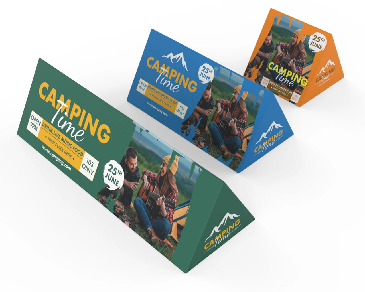 Triangular Solid A-Frame Banner Stand