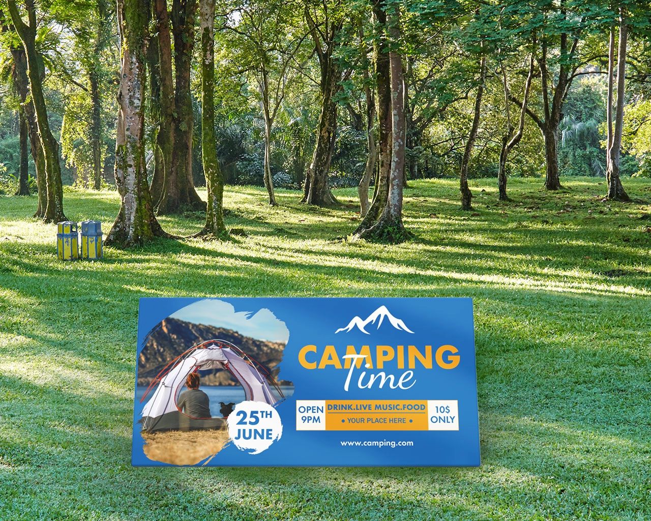 Triangular Solid A-Frame Banner Stand