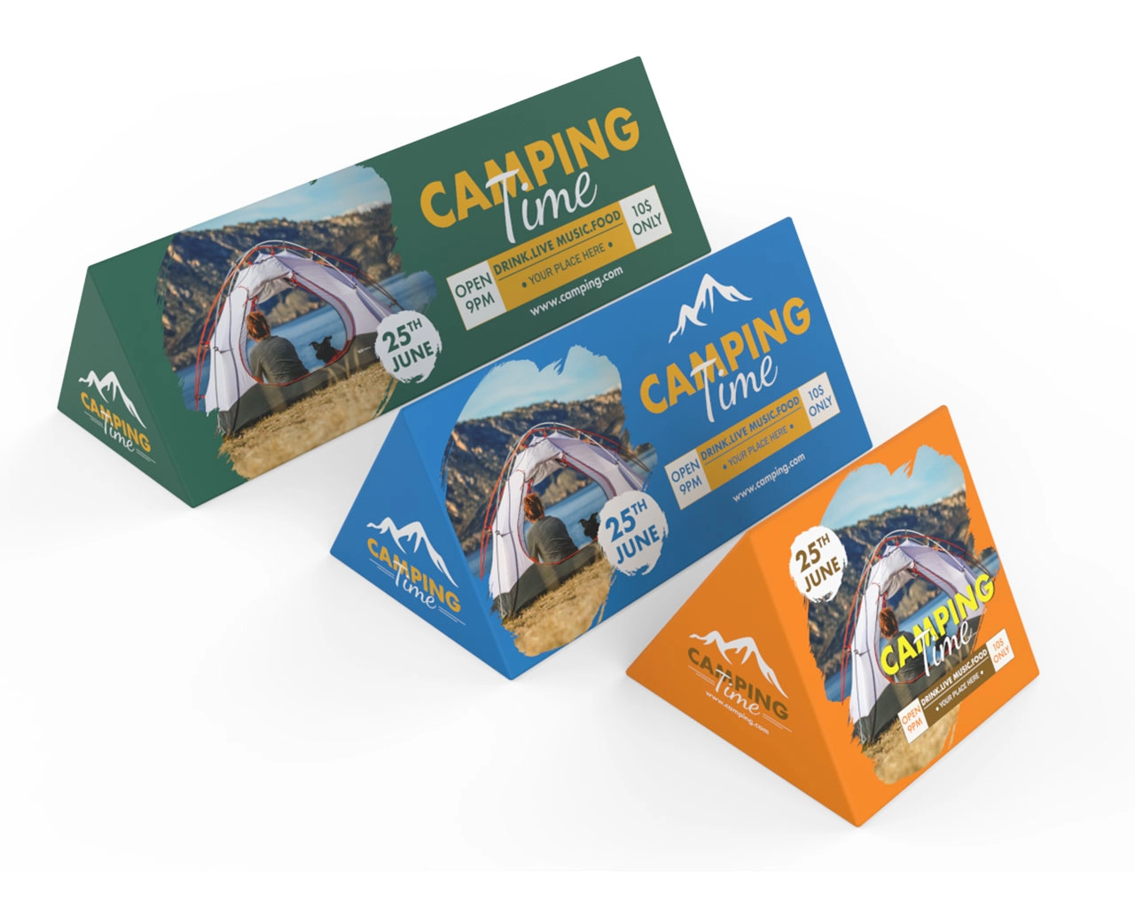 Triangular Solid A-Frame Banner Stand