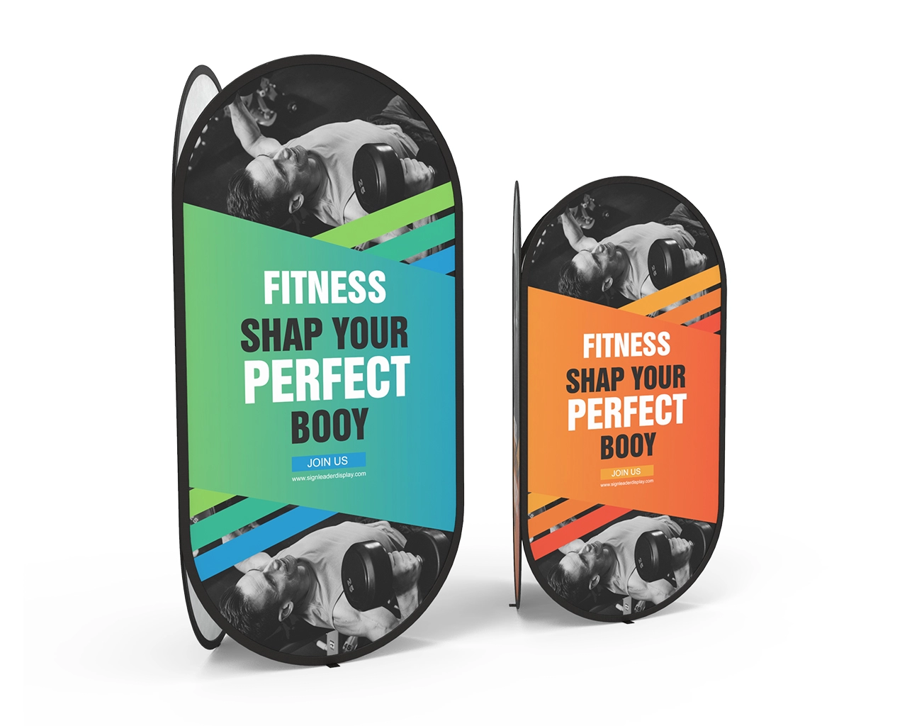 Triple-Sided Tower A-Frame Banner Stand
