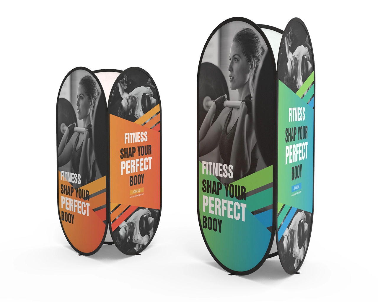 Triple-Sided Tower A-Frame Banner Stand