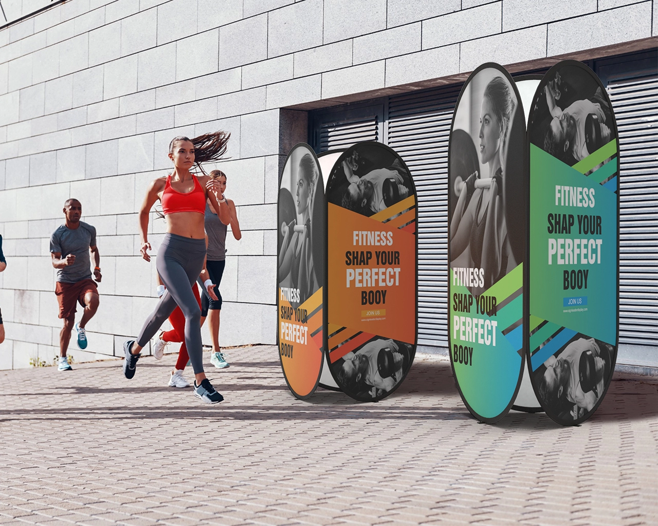 Triple-Sided Tower A-Frame Banner Stand