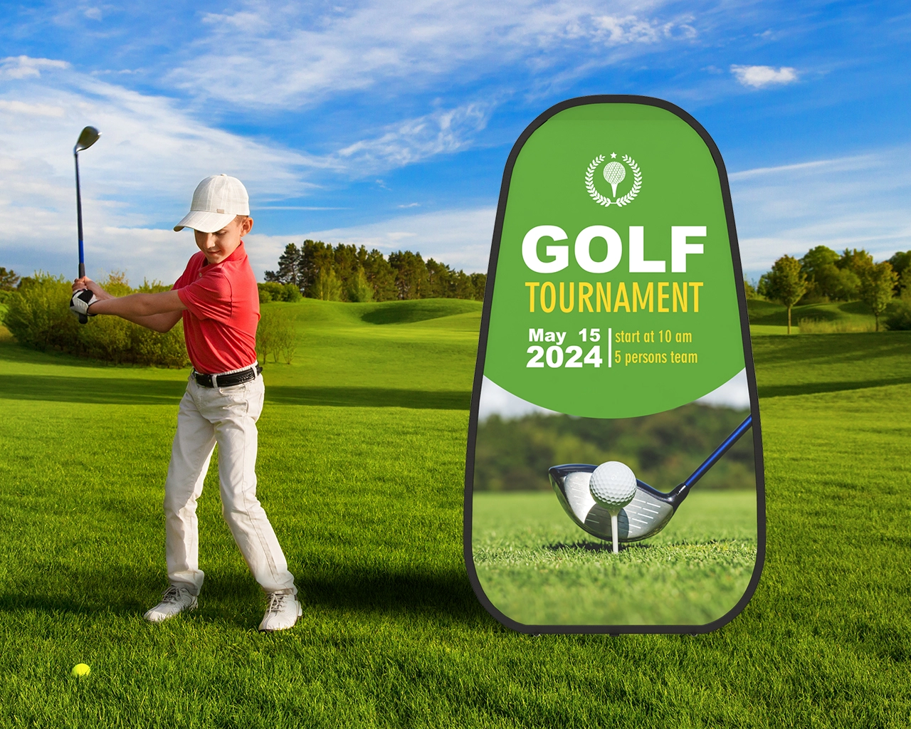 Vertical A-Frame Banner Stand