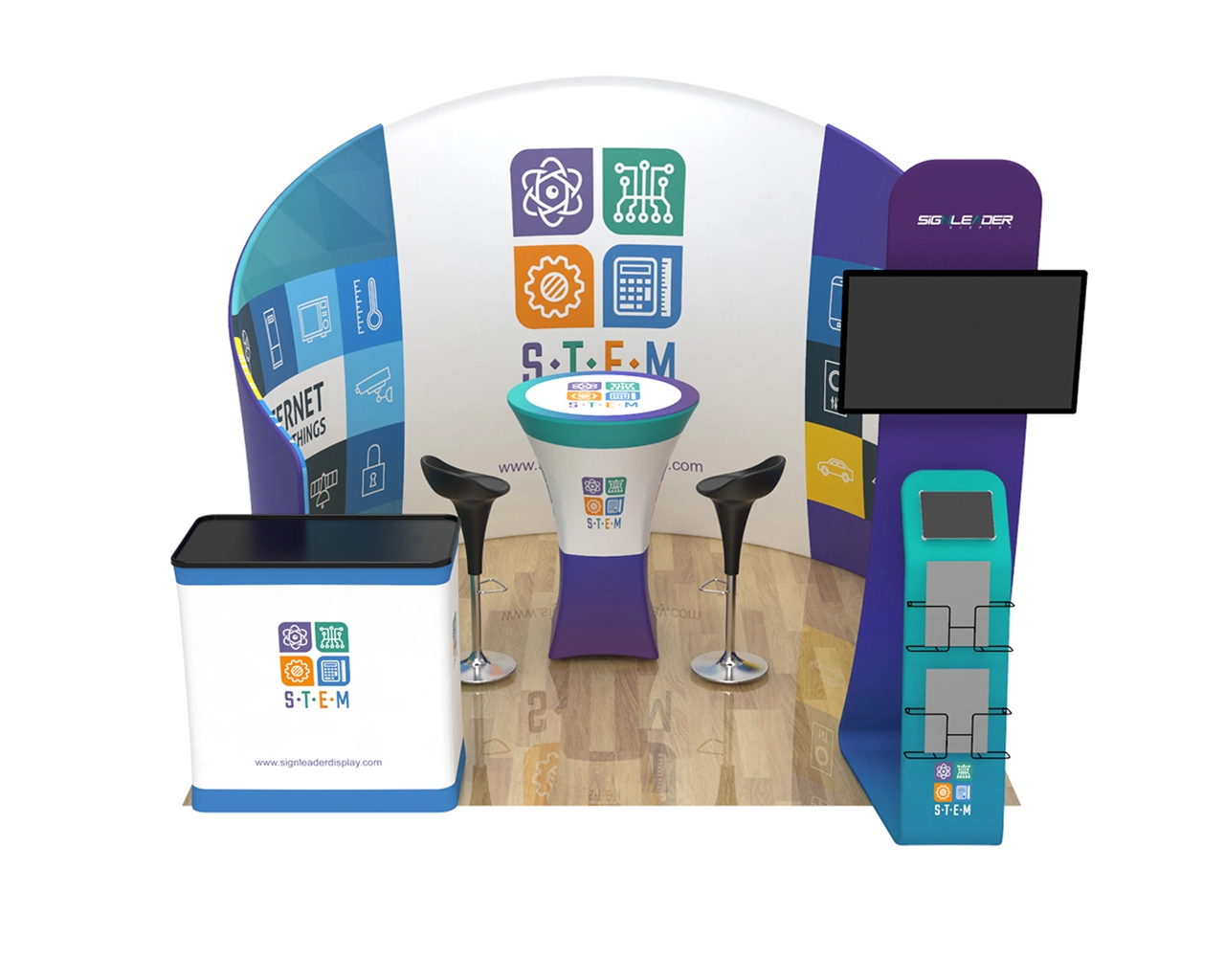 10ft Tech & Electronics Trade Show Booth Kit K