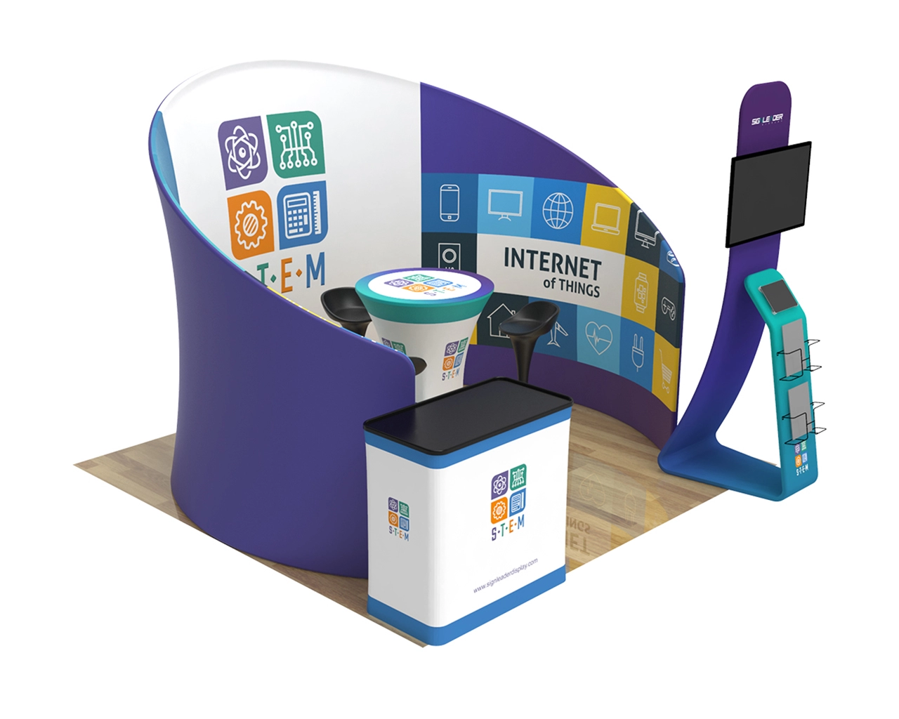 10ft Tech & Electronics Trade Show Booth Kit K