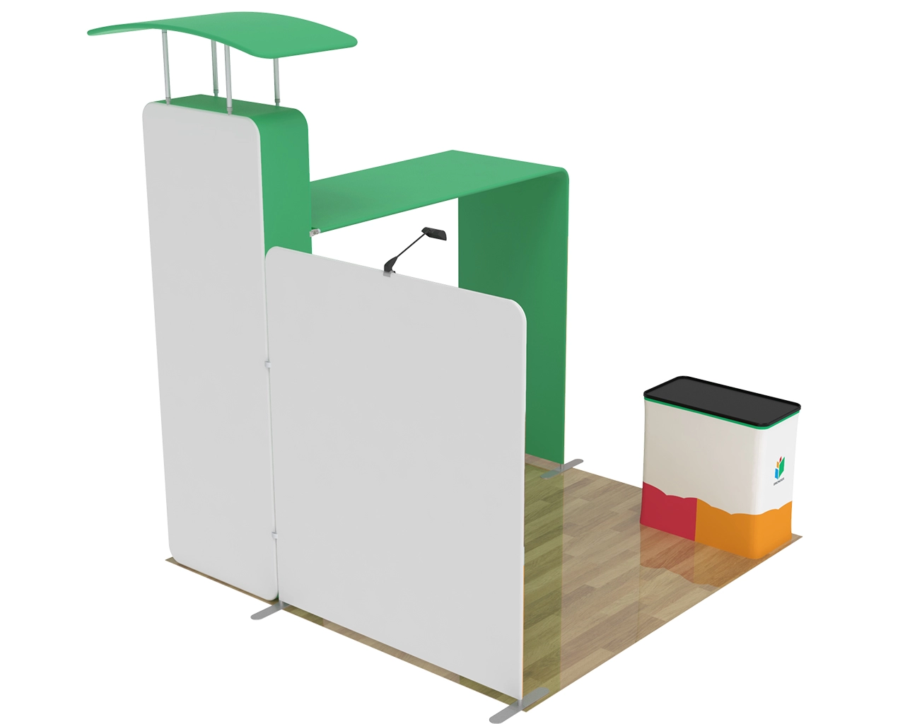 10ft Educational Trade Show Booth Idea 07