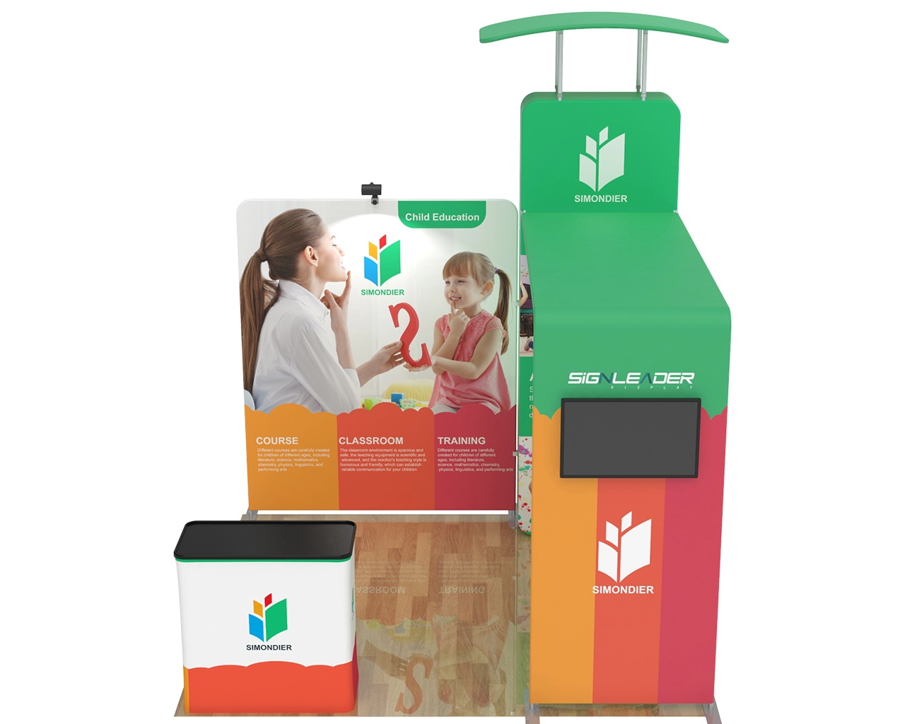 10ft Educational Trade Show Booth Idea 07