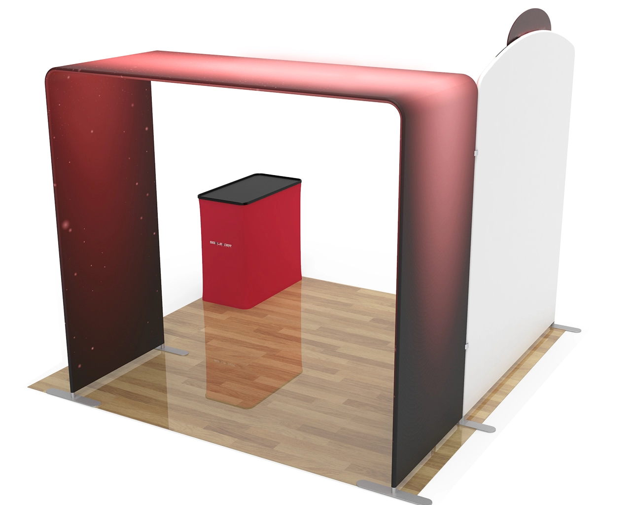 10ft Portable Makeup & Beauty Trade Show Booth Idea 08