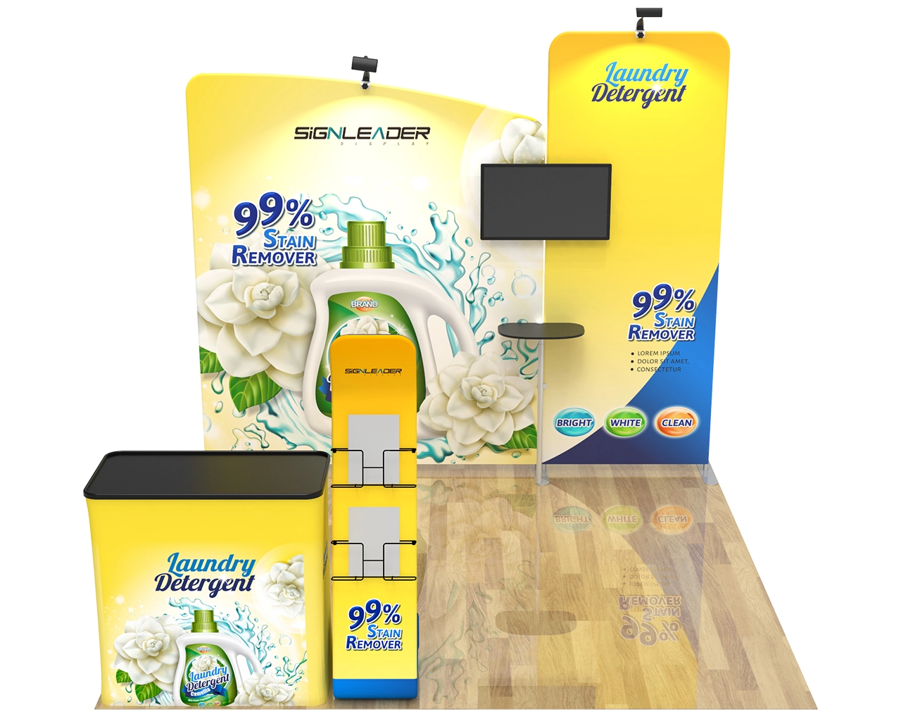 Signleader Display 10ft Commercial Portable Custom Trade Show Booth Combo 13 Main