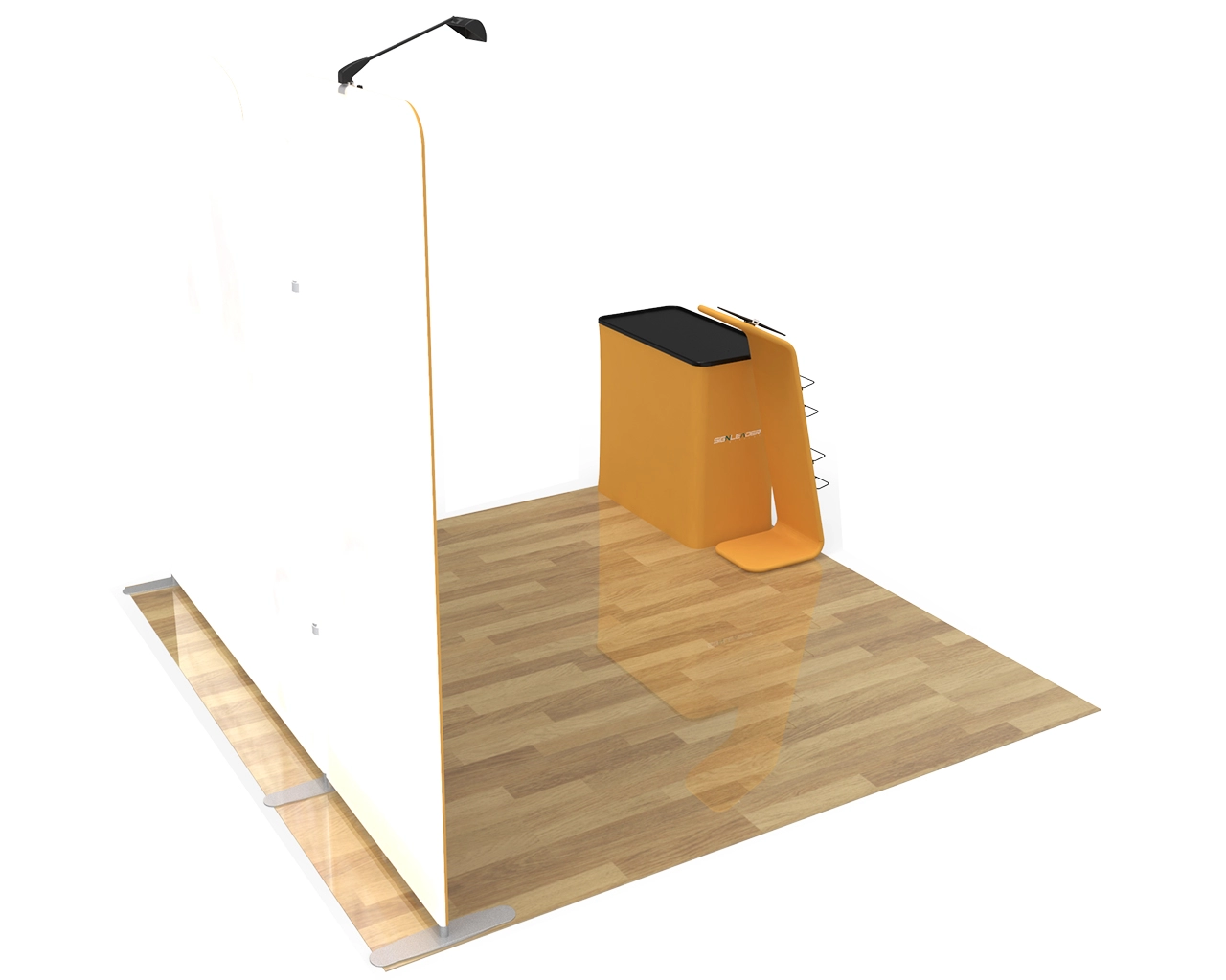 10ft Portable Fashion Brands Trade Show Booth Idea 14
