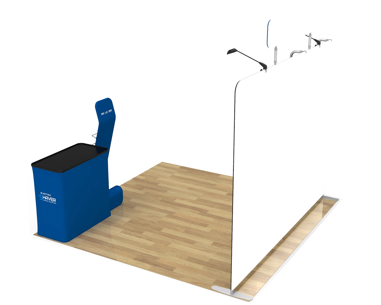 10ft Portable Electronics & Gadget Trade Show Booth Idea 18