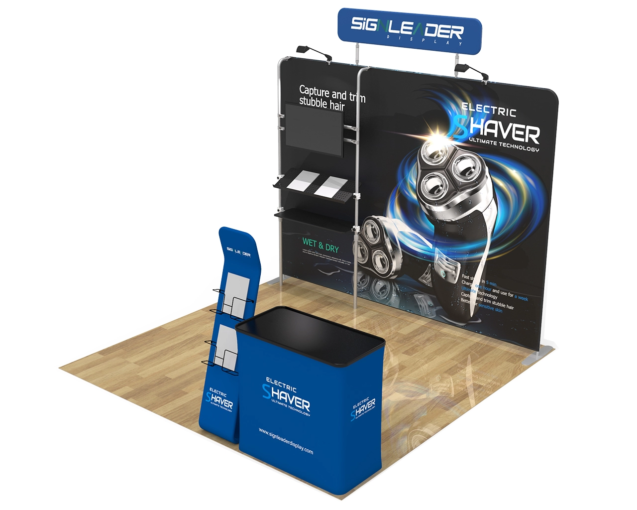 10ft Portable Electronics & Gadget Trade Show Booth Idea 18