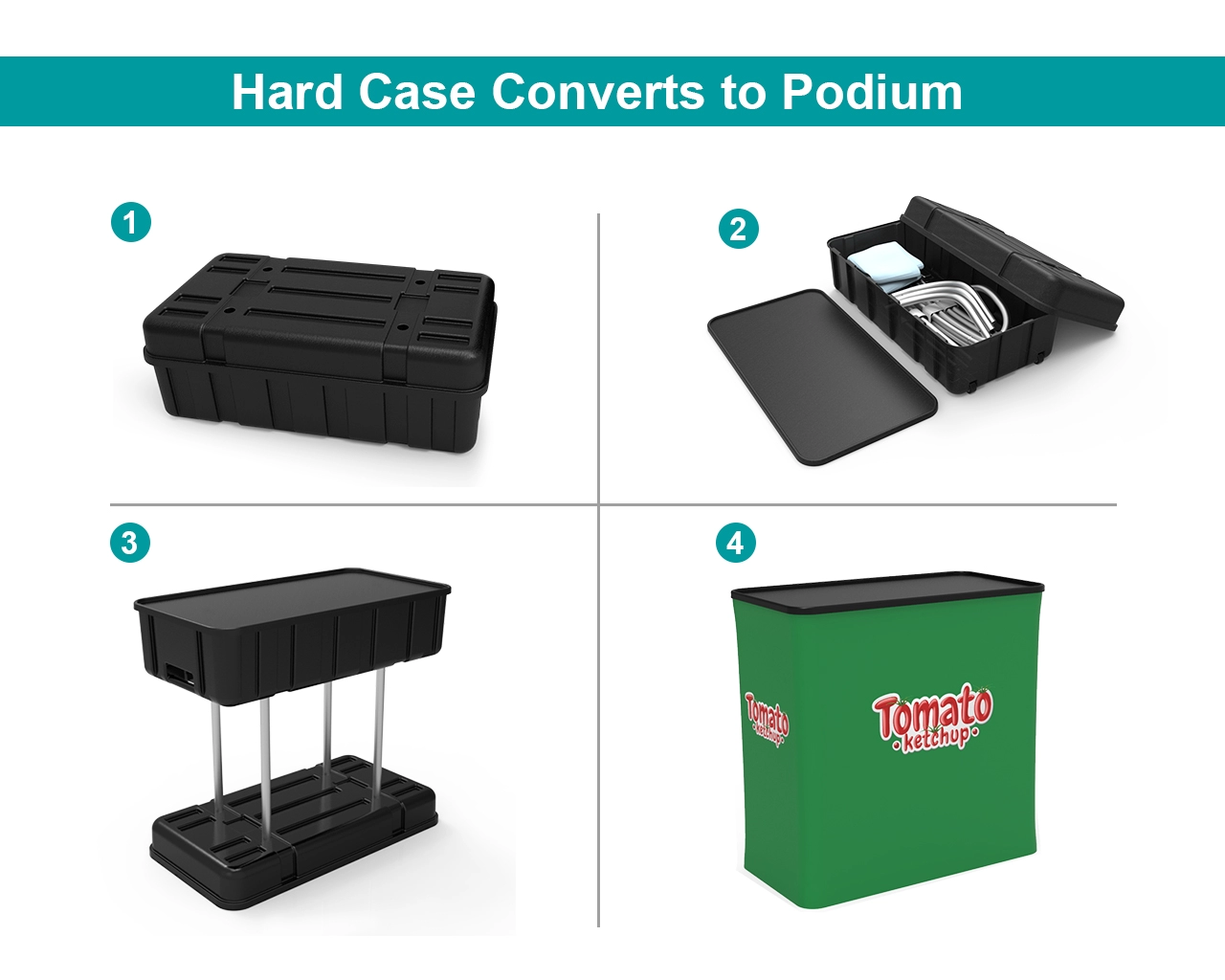 10ft Food & Snack Portable Trade Show Booth Idea 19