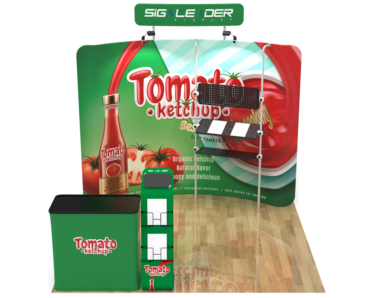 10ft Food & Snack Portable Trade Show Booth Idea 19