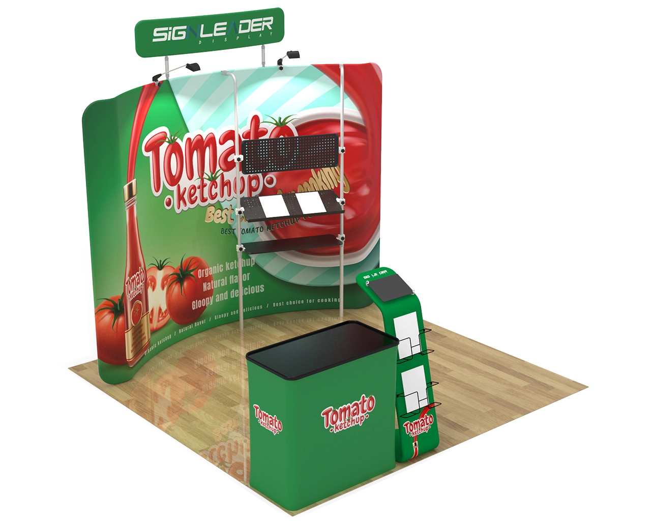 10ft Food & Snack Portable Trade Show Booth Idea 19