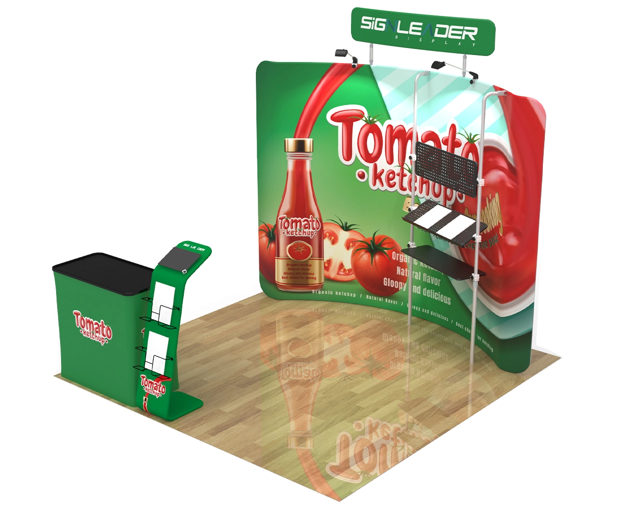 10ft Food & Snack Portable Trade Show Booth Idea 19
