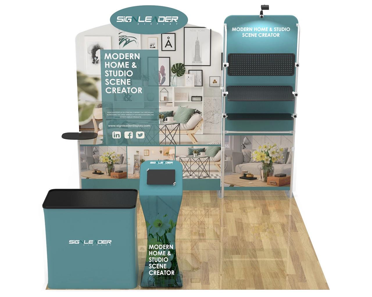 10x10 Commercial Trade Show Booth Idea 20