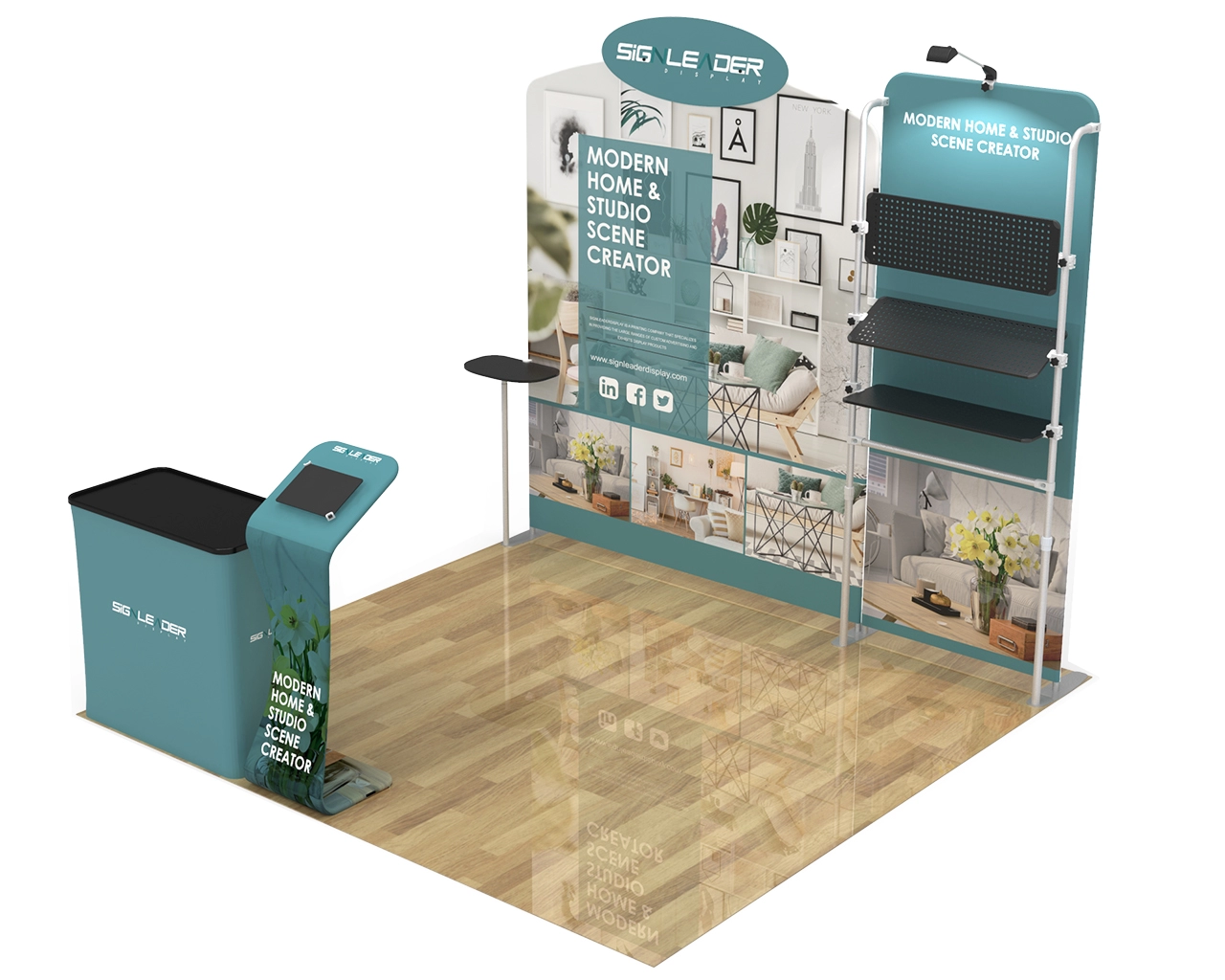 10x10 Commercial Trade Show Booth Idea 20