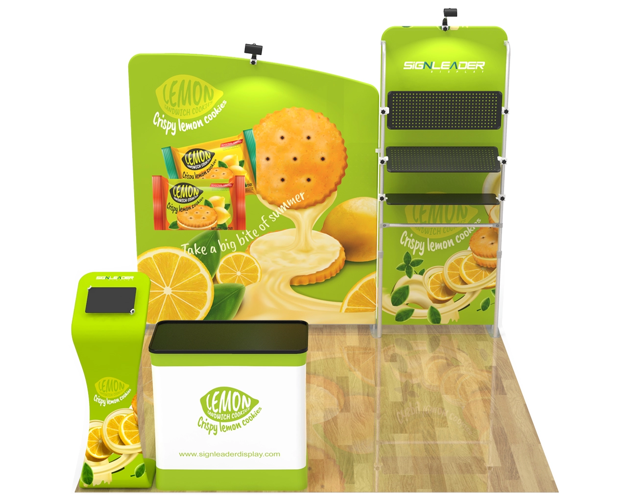 10ft Portable Food & Snack Trade Show Booth Idea 21 