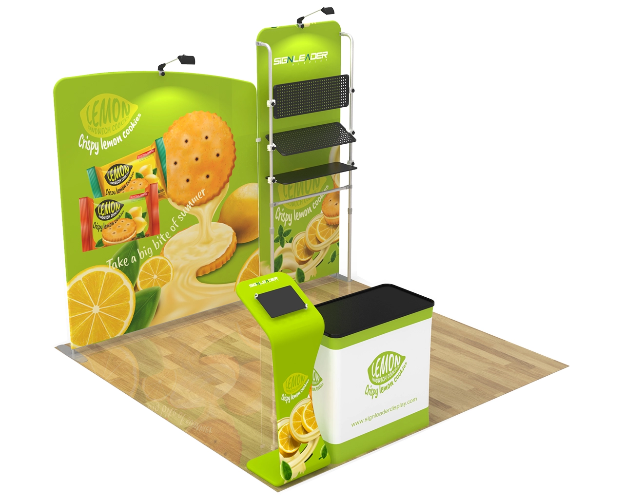 10ft Portable Food & Snack Trade Show Booth Idea 21 