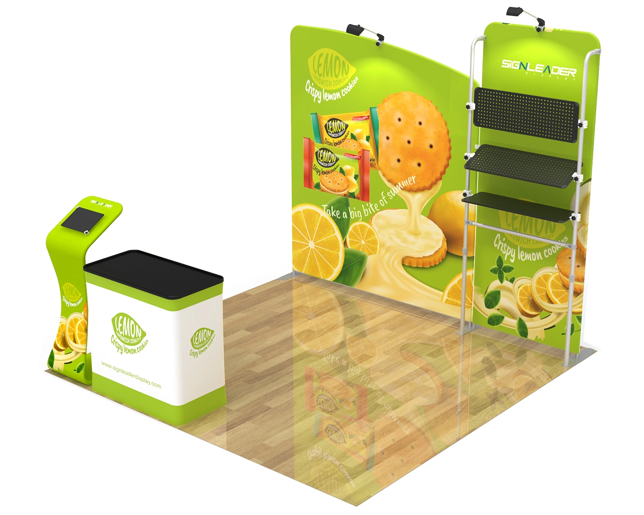 10ft Portable Food & Snack Trade Show Booth Idea 21 