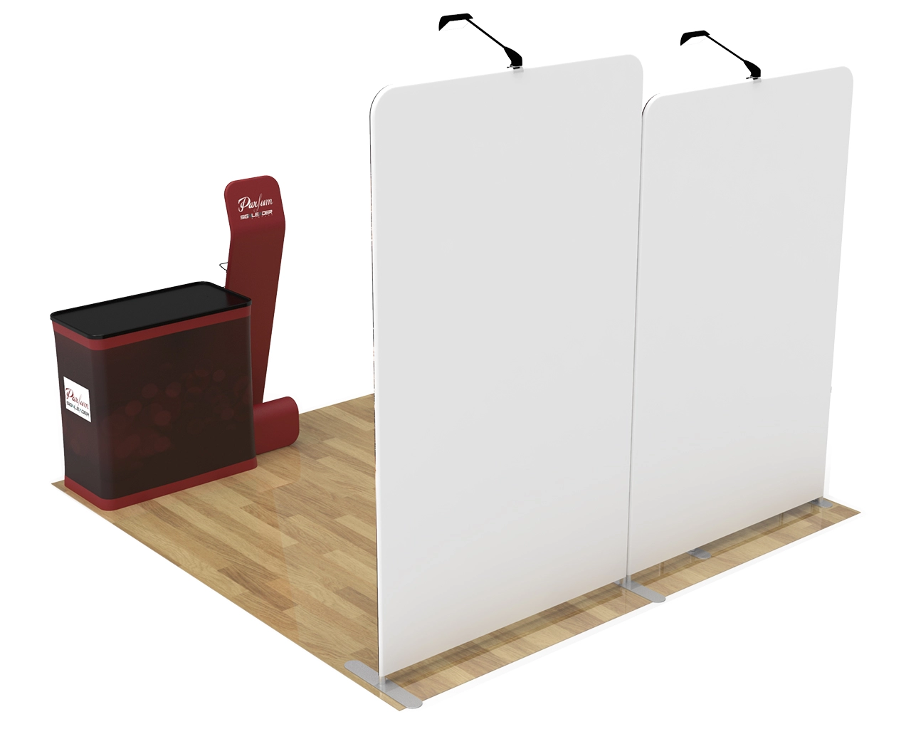 10ft Portable Trade Show Booth Kit B1 for Perfume & Beauty Brands